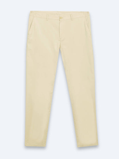 Yağ Yeşili Dokuma Jogging Fit Casual Pamuk Karışımlı Pantolon