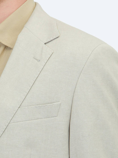 Yağ Yeşili Düz Modern Fit Pamuk Karışımlı Örme Ceket