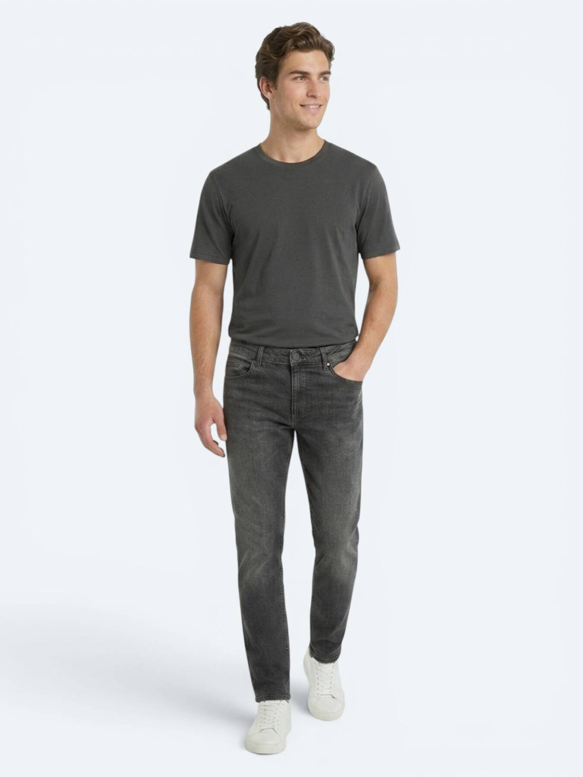 Yeşil Regular Fit Denim %100 Pamuk Pantolon