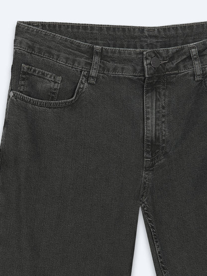 Yeşil Regular Fit Denim %100 Pamuk Pantolon