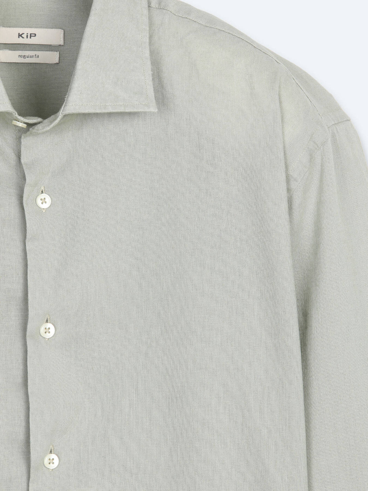 Yeşil Regular Fit Uzun Dokuma Casual Pamuk Karışımlı Gömlek